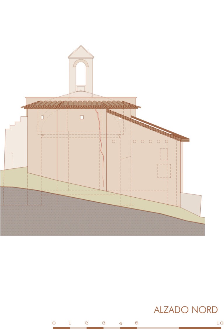 06_elfilverd_capilla_sant jaume_olesa_alzado_nord